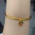 24k-gold-Bracelets-AZK-7012-1 24K金手镯,极简风格金手链,手工锻造纯金手环