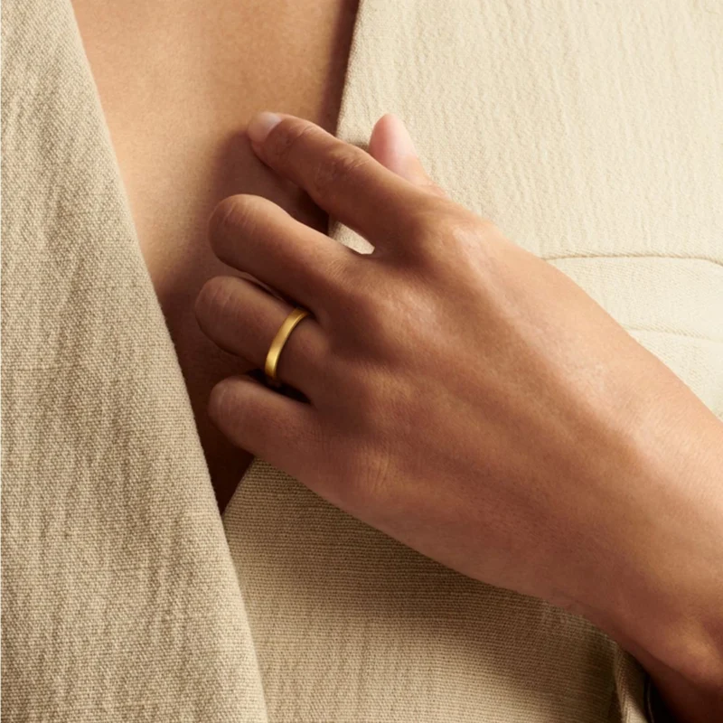 純金リング、24Kゴールドリング、手作りゴールドリング