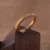 anillo de oro macizo, anillo de oro de 24k, anillo de oro forjado a mano