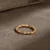 24k gold ring, hand-forged gold ring, braided gold ring