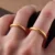 24k-gold-ring-AZK-7017-3 24k gold couple rings, minimalist gold wedding bands, hand-forged pure gold rings