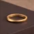 24k-gold-ring-AZK-7018-1 24k gold wedding bands, minimalist couple rings, hand-forged gold wedding rings