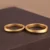 24k-gold-ring-AZK-7018-4 24k gold wedding bands, minimalist couple rings, hand-forged gold wedding rings