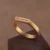 24k-gold-ring-AZK-7028-1 engraved gold ring, custom text gold ring, minimalist 24k gold ring