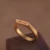 24k-gold-ring-AZK-7028-4 engraved gold ring, custom text gold ring, minimalist 24k gold ring