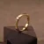 24k-gold-ring-AZK-7032-1 square gold ring, geometric 24k gold band, minimalist solid gold ring