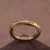 24k-gold-ring-AZK-7034-3 solid 24k mobius gold ring with engraved text, hand-forged wedding band pure gold