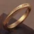 24k-gold-ring-AZK-7034-4 solid 24k mobius gold ring with engraved text, hand-forged wedding band pure gold