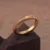 24k-gold-ring-AZK-7034-5 solid 24k mobius gold ring with engraved text, hand-forged wedding band pure gold