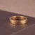 AZK-7001-3 hammered gold ring, 24k gold ring, hand-forged gold band