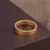 AZK-7001-4 hammered gold ring, 24k gold ring, hand-forged gold band