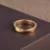 mobius gold ring, hand-forged 24k gold ring, pure gold wedding band