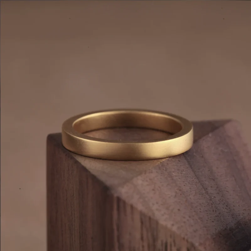 純金リング、24Kゴールドリング、手作りゴールドリング