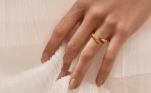 AZEKA 24K Engravable Open Ring, Pure Gold with Personalized Design 2 24K Engravable Open Ring