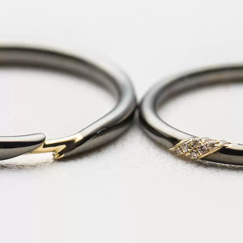 18k-gold-ring-azk-7072-9 18K Gold Wedding Ring with Diamonds - Customizable, Ideal for Wedding and Gift