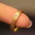 24k-gold-ring-AZK-7049-05 خاتم زفاف من الذهب عيار 18 قيراط، تصميم يدوي رائع، خيار أنيق للزواج والهدايا
