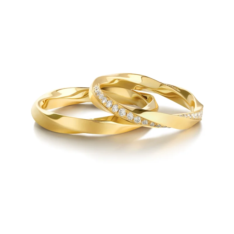 24k-gold-ring-AZK-7058-07 แหวนแต่งงานเพชรทองคำ 18K แบบมินิมอล ดีไซน์เรียบหรู สัญลักษณ์แห่งความรักที่ยั่งยืน