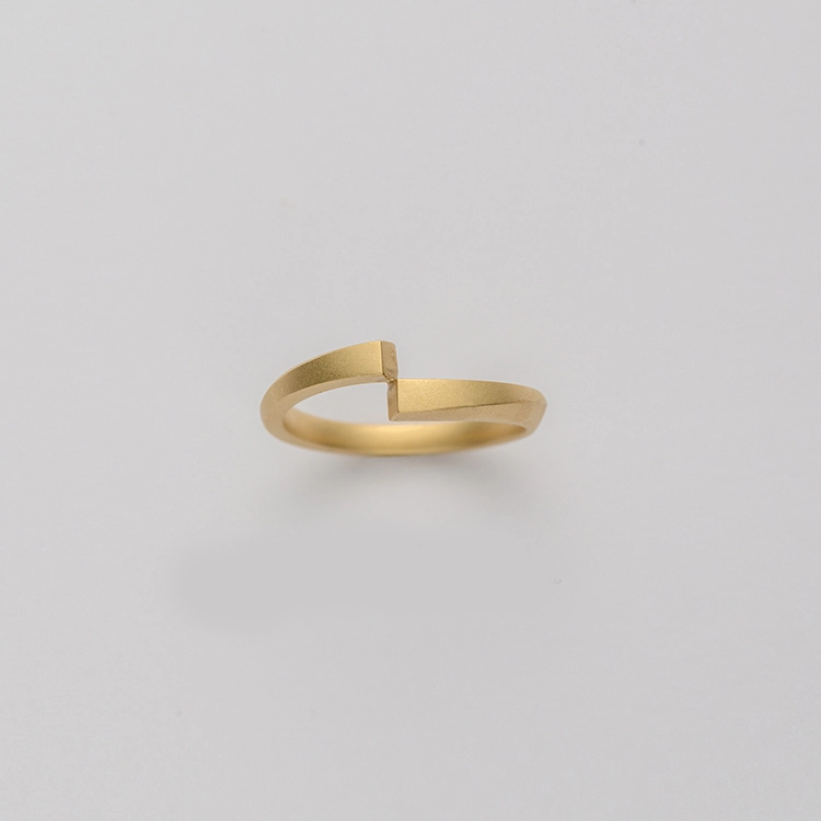 24k-gold-ring-AZK-7067-02 18K Gold Minimalist Design Ring, Modern Simple Style, Personalized Customization