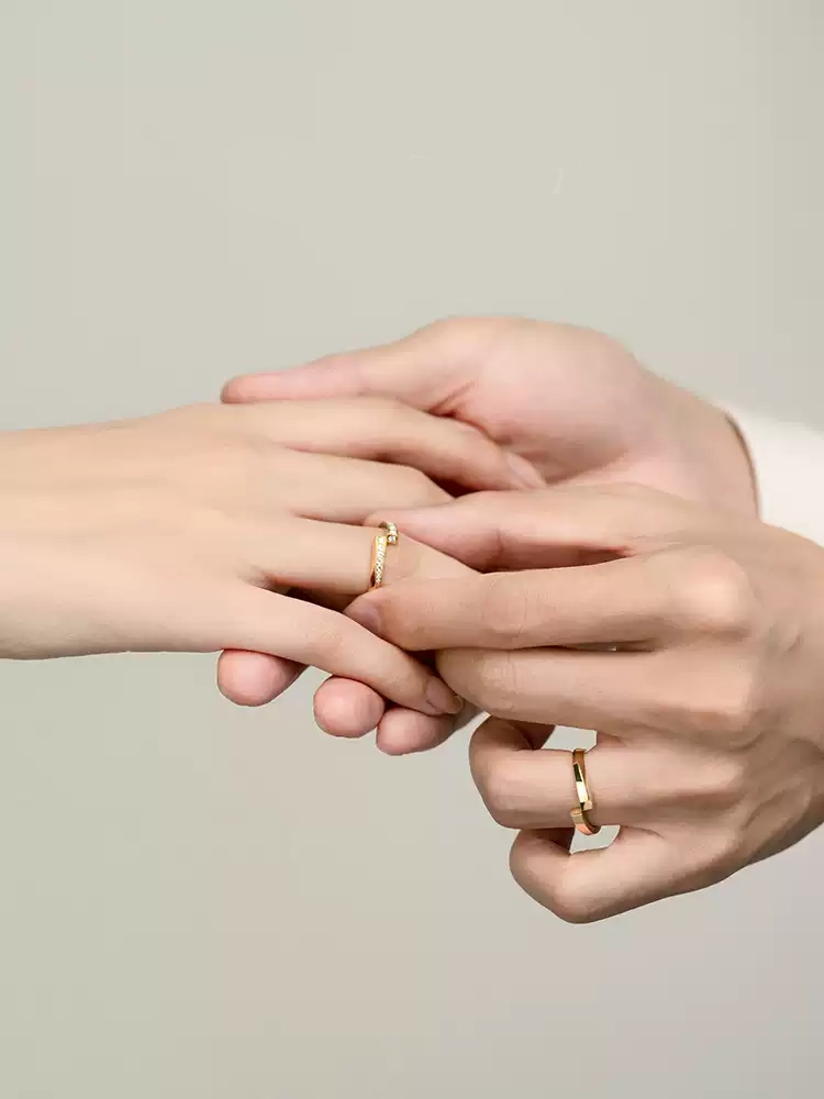 24k-gold-ring-AZK-7067-04 18K Gold Minimalist Design Ring, Modern Simple Style, Personalized Customization