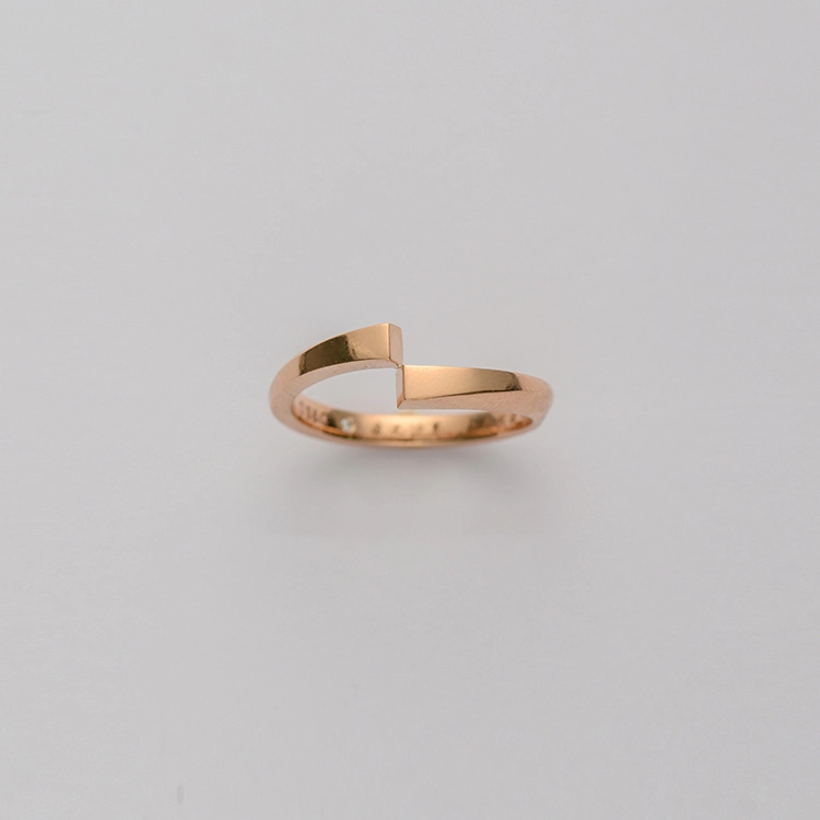 24k-gold-ring-AZK-7067-05 18K Gold Minimalist Design Ring, Modern Simple Style, Personalized Customization