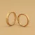 24k-gold-ring-AZK-7070-06 18K Gold Wedding Rings, Personalized Engraving with Red Accents, Custom Couple Rings