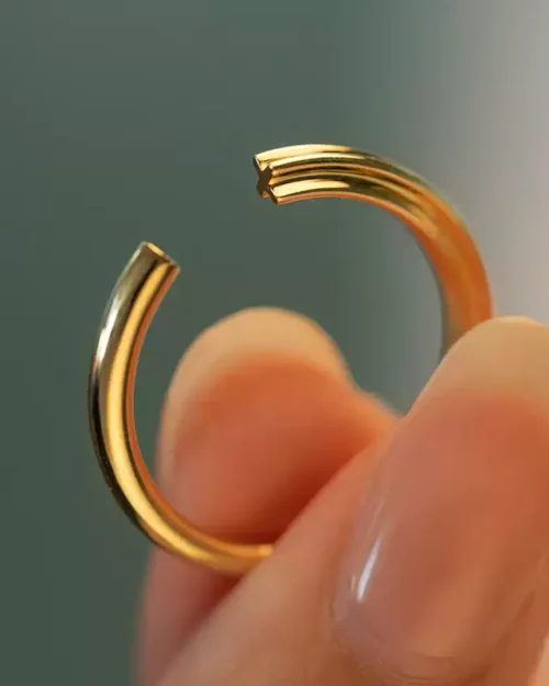 18K Gold Custom Open Wedding Bands, Engraved Personalized Design, Exclusive Couple Rings