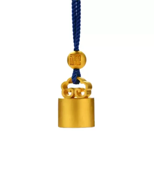 24K Gold Seal Pendant