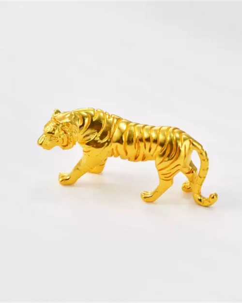 24K Gold Tiger Figurine