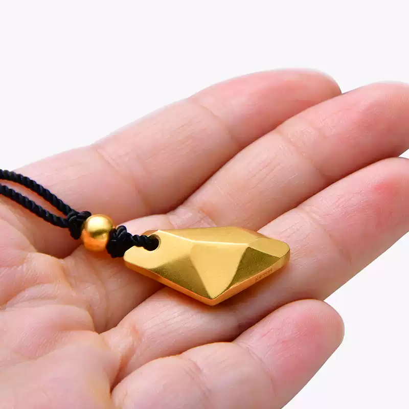 24k-gold-AZK-8008-3 24K Gold Wishing Stone Pendant – Customizable Couple Gift