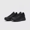 Lightweight trail running sneakers - black front 45 degree pair view