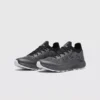 Lightweight trail running sneakers - gray front 45 degree pair view