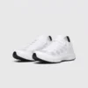 Lightweight trail running sneakers - white front 45 degree pair view