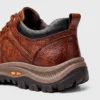 British leather outdoor hiking shoes coffee
