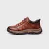 British leather outdoor hiking shoes coffee