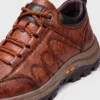 British leather outdoor hiking shoes coffee