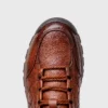 British leather outdoor hiking shoes coffee