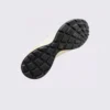 cream leather chunky lace-up dad sneakers in cream, outsole tread view on a light gray background