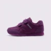 cushioned walking sneakers hook-and-loop slip-on non-slip comfort shoes, left side profile view on a light gray background