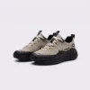 men's breathable chunky trail sneakers - lightweight hiking & casual walking shoes in khaki, front 45-degree view of the pair on a light gray background