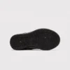 men's perforated mesh lace-up sneakers - thin summer walking shoes with a flex-groove sole in brown, outsole tread view on a light gray background