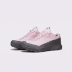 unisex lightweight hiking shoes - breathable outdoor walking & trail shoes, couple style in pink, front 45-degree view of the pair on a light gray background