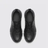 lightweight boa walking sneakers in black, top-down view of the pair on a light gray background