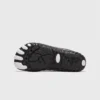 barefoot aqua water shoes quick-dry for beach wading hiking surfing in gray, outsole tread view on a light gray background