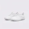 barefoot aqua water shoes quick-dry for beach wading hiking surfing in white, front 45-degree view of the pair on a light gray background