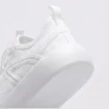 barefoot aqua water shoes quick-dry for beach wading hiking surfing in white, close-up view of the heel on a light gray background