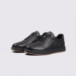genuine leather skate sneakers