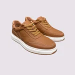 genuine leather skate sneakers