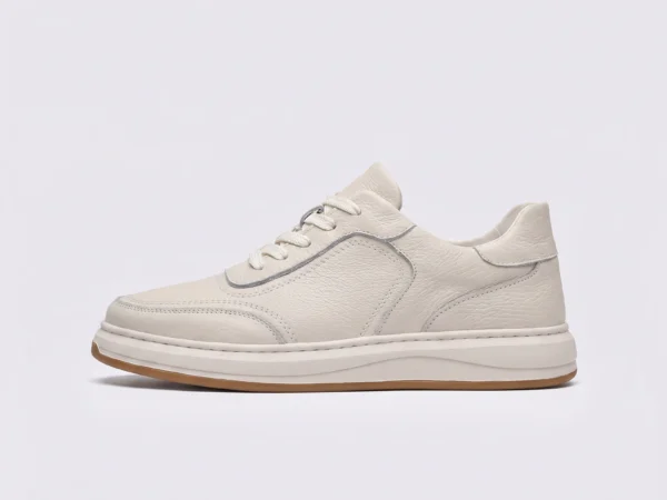 genuine leather skate sneakers